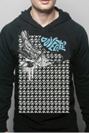 Bird Print Hoodie