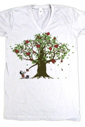 Blinging Tree V-Neck (wh...