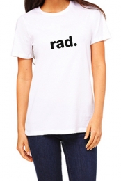 Rad Tee (White) - Carrie Rad
