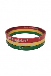 Keep A Breast Rasta Bracelet 3 Pack