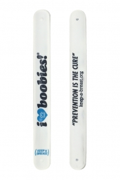 I Love Boobies Slap Bracelet (White)
