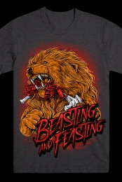 Beasting and Feasting Tee (Charcoal)