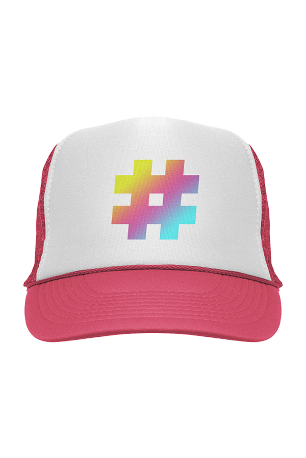 Hashtag Trucker Hat Accessory Frankie Grande Accessories Online