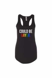 Could Be Gayer Racerback (Black)