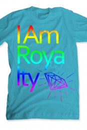 I am Royalty Rainbow Foil (blue)