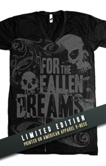 FTFD Skulls and Dreams V-Neck (black)