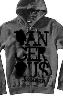 Dangerous Zip Up (charcoal grey)