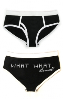 What What Men's Underwear (black & white)