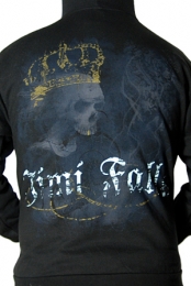 Skull Crown Zip Up Hoodie