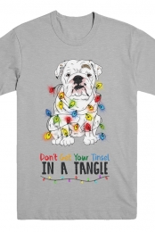 Dont Get Your Tinsel In a Tangle - Eggnog The Bulldog