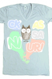 Hoot Hoot V-Neck (sea foam)
