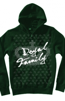 Diamond Pattern Zip Up (green)