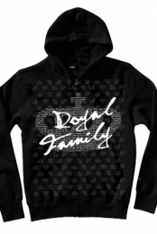 Diamond Pattern Zip Up (black)