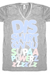 Supapwrz V-Neck (heather grey)