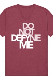Defyne Me Women's V Neck (Maroon) - Erin Robinson
