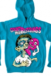 Mouth Zip Up Hoodie