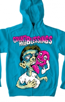 Mouth Zip Up Hoodie