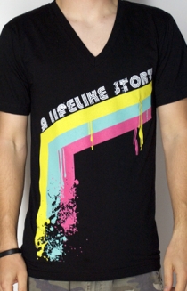 Color Drain V-Neck