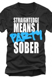 Party Sober (blue ink)