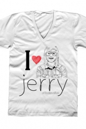 I Heart Jerry V-Neck (White)