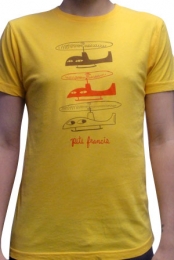 Helicopter Mens Tee (Gold)