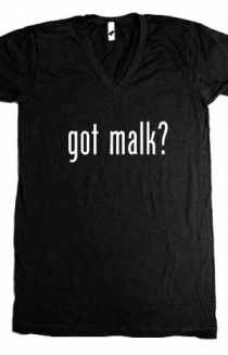 Got Malk? (Black V-Neck) 
