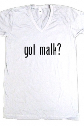 Got Malk? (White V-Neck) 