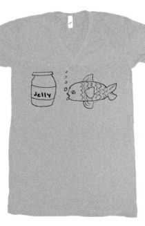 Jellyfish (Heather Grey V-Neck)