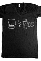 Jellyfish (Black V-Neck)
