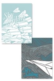 2 Sided Poster (Waves/ Airplanes)