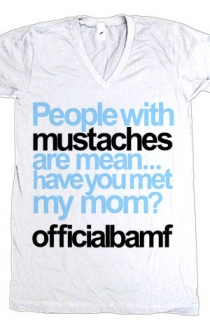 Mustaches Are Mean V-Neck