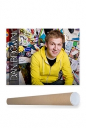 Dan Brown Poster + Poster Tube Package