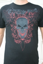 Silver Skull w/ Red Design