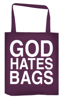 God Hates Bags Tote Bag (Plum)