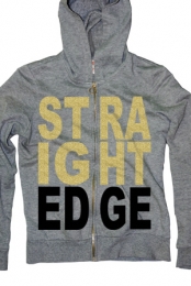 Straight Edge Gold Zip Up