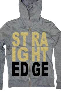 Straight Edge Gold Zip Up