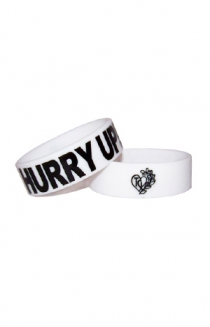 Hurry Up Wristband (White)