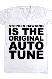 Stephen Hawking V-Neck (White)