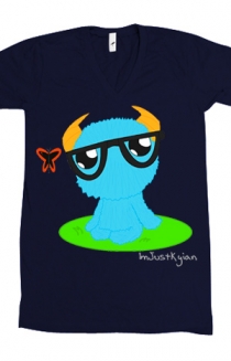 Monster V-Neck (Navy)