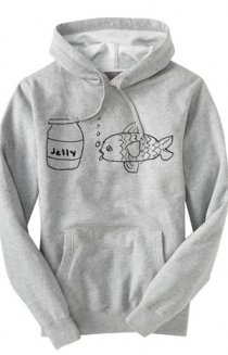 Jellyfish Hoodie (Heather Grey)
