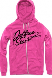 Deep Pink Queen Bitch Hoodie (with Silver Foil)