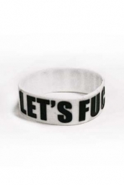 Let's Fucking Rage! Wristband (White)