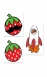 Strawburry17 Stickers (3 Pack)