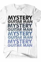 Mystery Guitar Man (Blue on White)