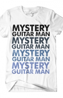 Mystery Guitar Man (Blue on White)