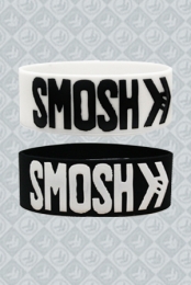 SMOSH Logo Wristband Package (White and Black)