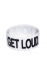 White Noise/Get Loud Wristband : noisewristband_white2.jpg