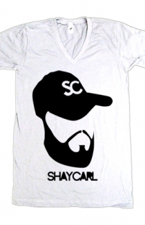 Face Tee White (V-Neck)