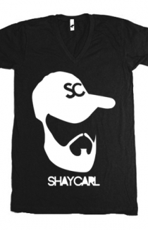 Face Tee Black (V-Neck)