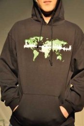Black World Pull-over Ho...
